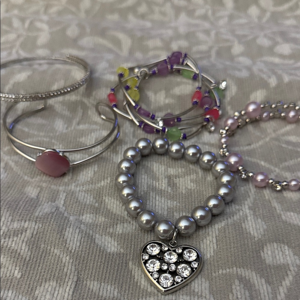 Paparazzi Silver and Pink Bracelet Collection